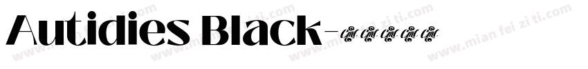 Autidies Black字体转换